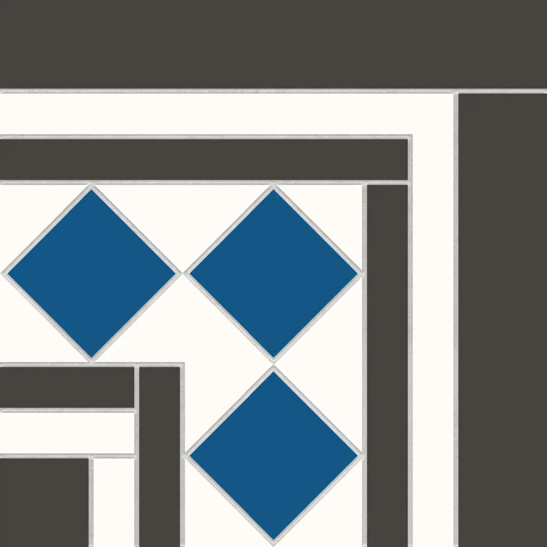 Victorian Bristol Blue White porcelain wall floor tiles
