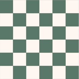 Victorian Bristol green white chequer wall floor porcelain tile