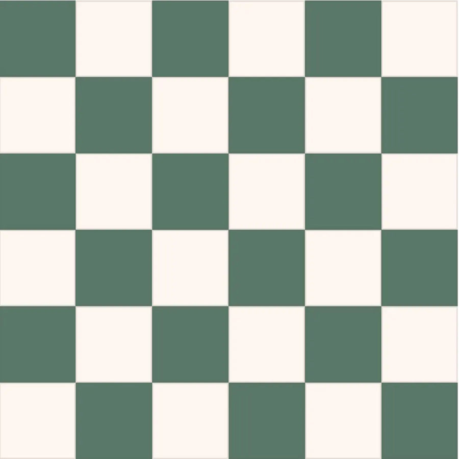 Victorian Bristol green white chequer wall floor porcelain tile
