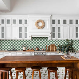 Victorian green white anti-slip porcelain wall floor tile