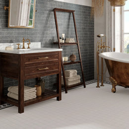 Victorian Bristol porcelain wall and floor tile design