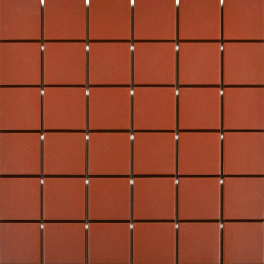 Red Victorian mosaic porcelain tiles for walls and floors