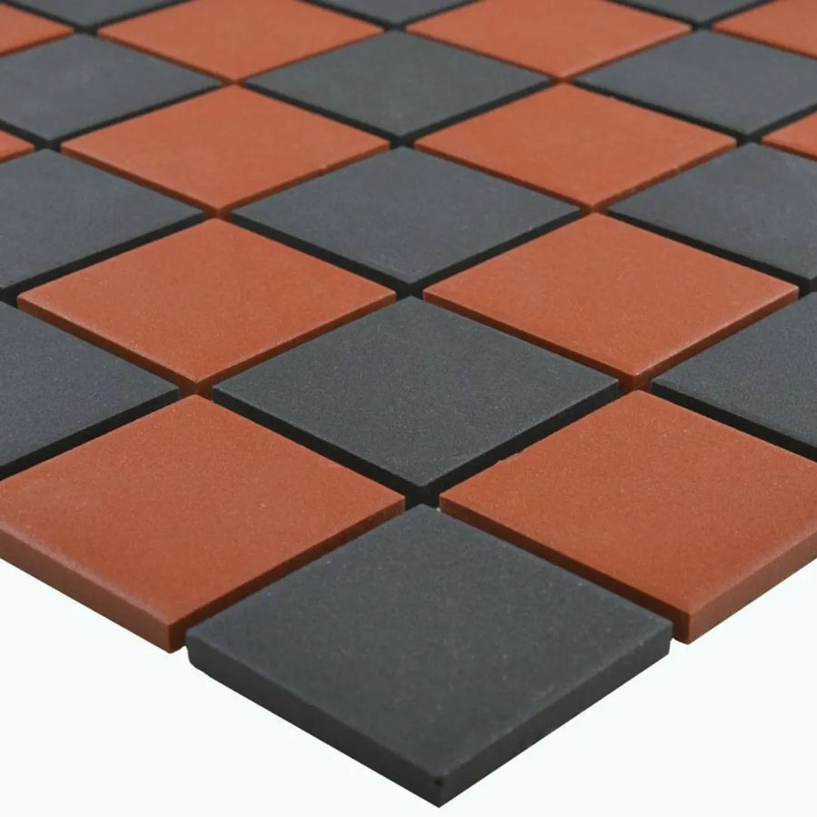 Victorian chequer pattern porcelain tiles for walls and floors