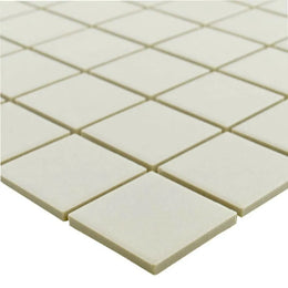 Matt white Victorian mosaic tiles for walls and floors