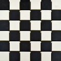 Victorian white and black chequer mosaic wall floor tiles
