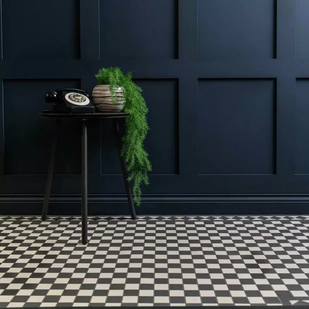 Matt porcelain Victorian mosaic wall floor tile design