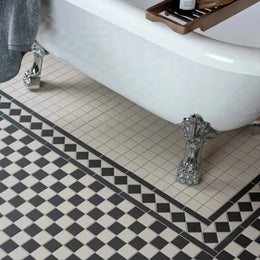 Matt Victorian porcelain wall and floor tiles interior