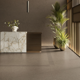 Brown ceramic stone look wall and floor interior tiles