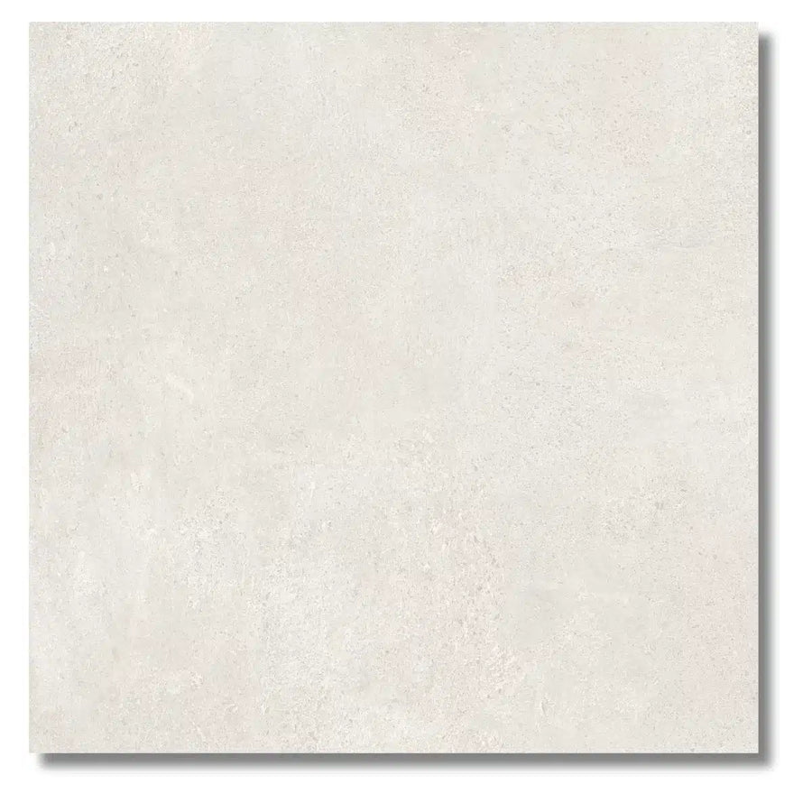 WABI Bianco Beige and white porcelain tile combination in shower floor
