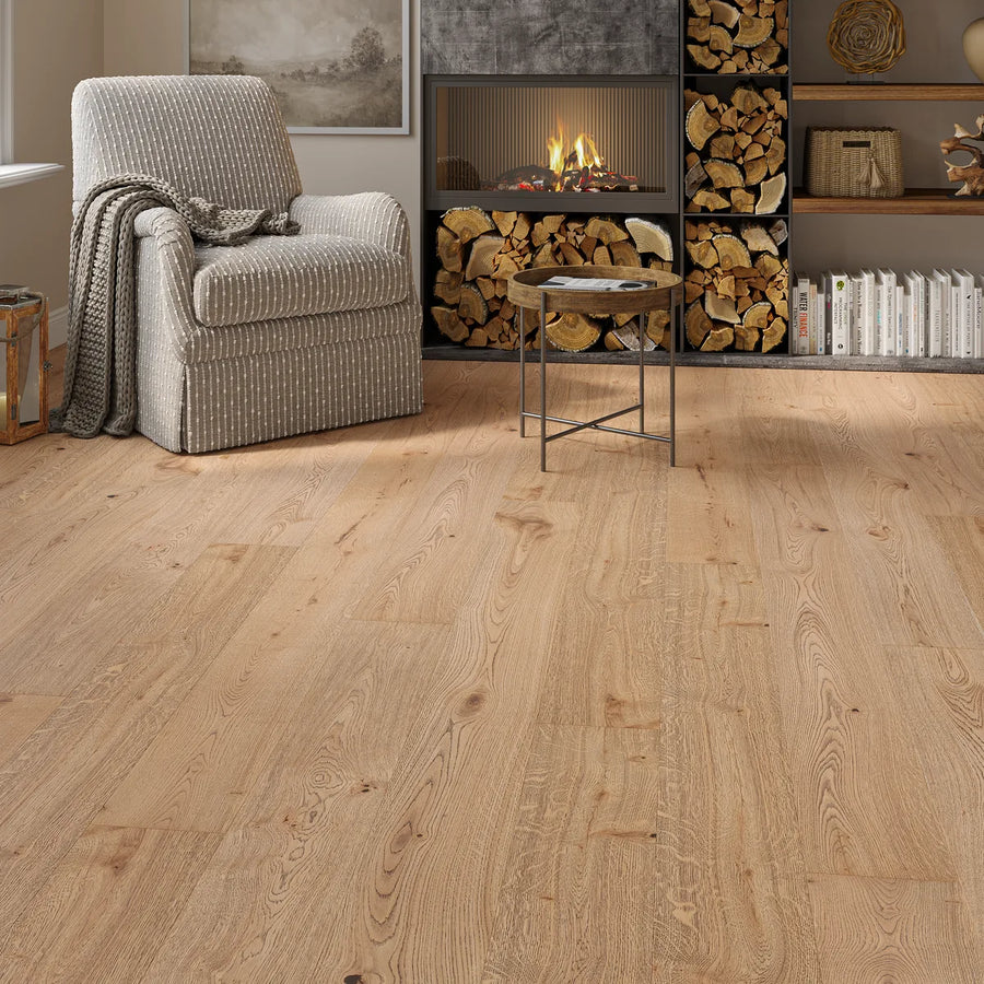 Fenmoor Smoked Oak Engineered Wood Flooring in a room setting