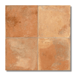 Warm terracotta ceramic tile rustic matt finish hallway bathroom