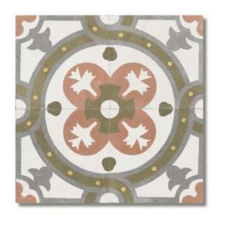 Green matt ceramic decor tile for hallway and bathroom