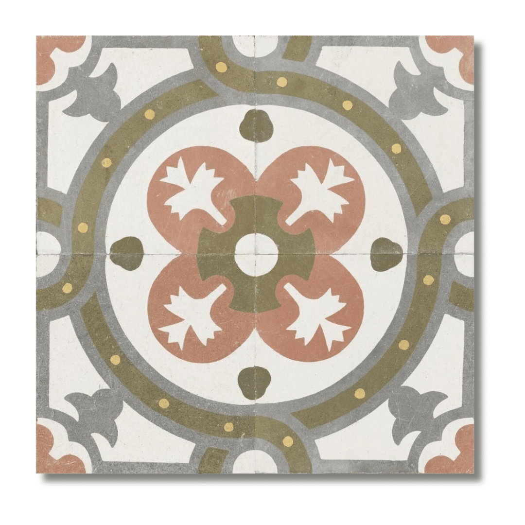 Green matt ceramic decor tile for hallway and bathroom