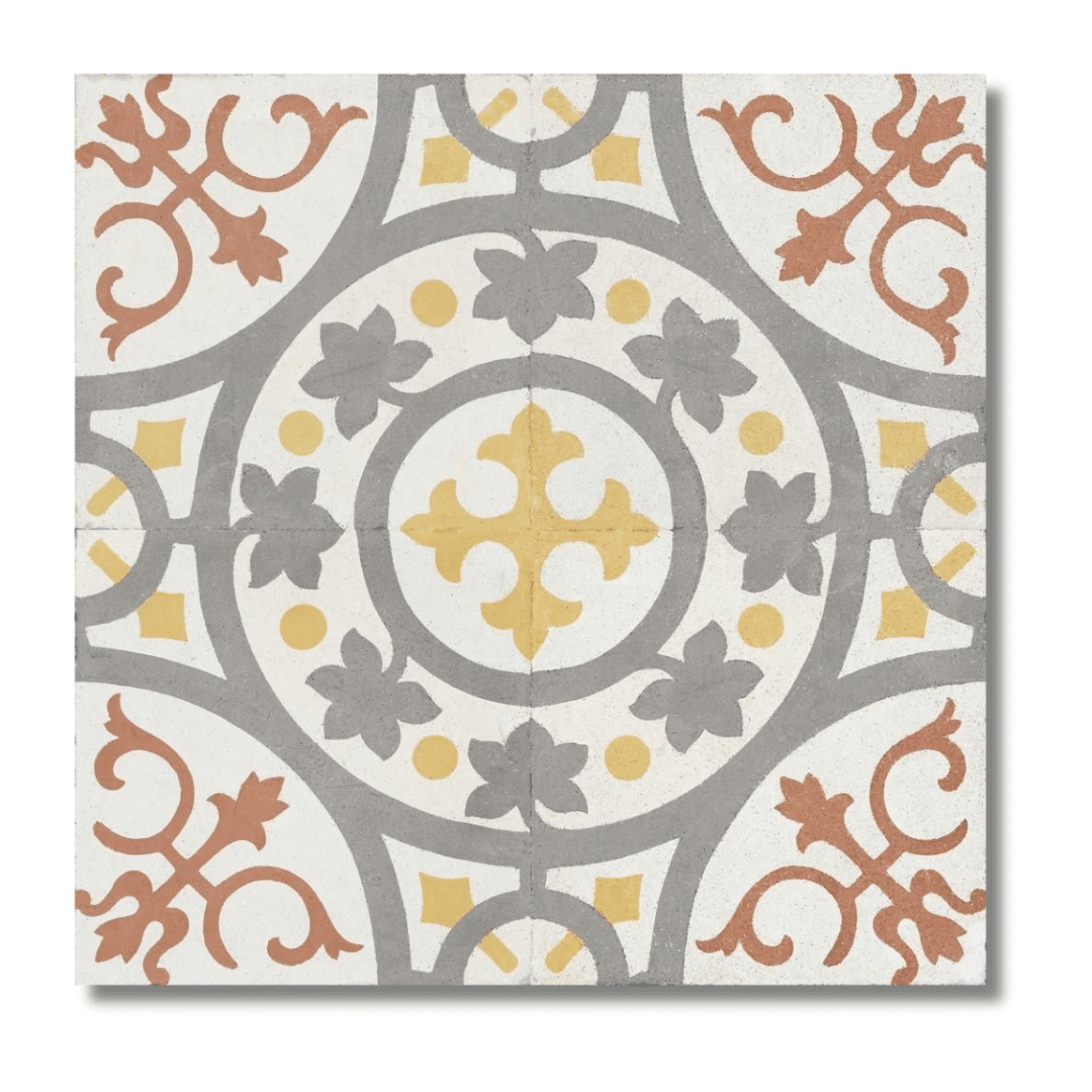 Bright yellow matt ceramic tile for hallway and bathroom