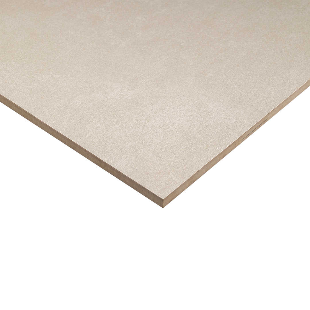 Zurich Bianco White 800x800 Matt Concrete Effect Porcelain Tile - Side Angle