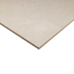 Zurich Bianco White 800x800 Matt Concrete Effect Porcelain Tile - Side Angle
