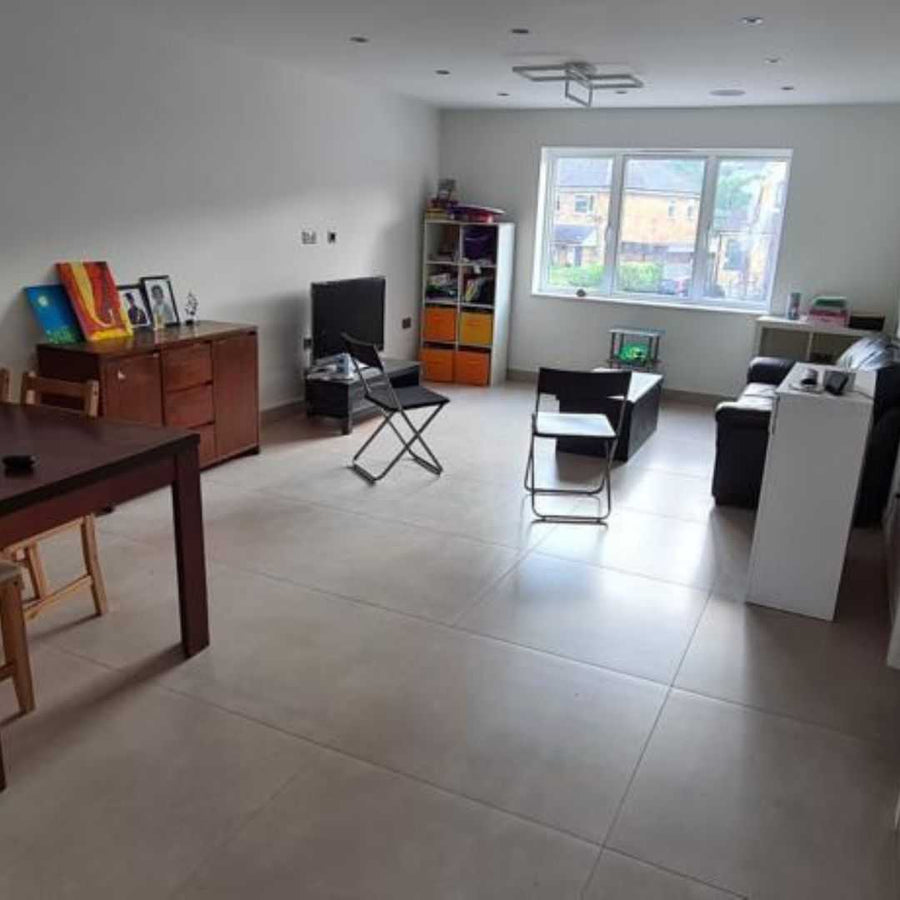 Zurich Crema Yellow 800X800 Matt Concrete Effect Porcelain Tile - Real