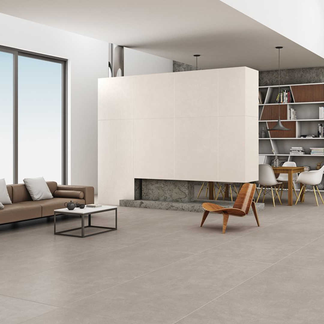 Zurich Grey 800x800 Matt Concrete Effect Porcelain Tile - Render