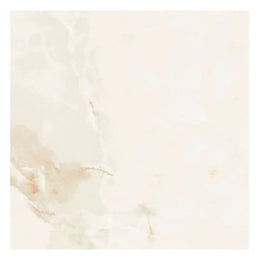 White lappato floor tile with sugar-effect texture in hallway