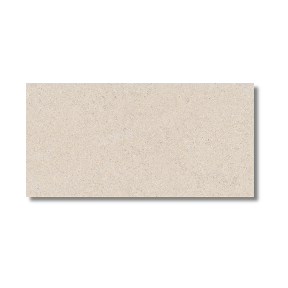Light beige porcelain stone effect tiles for wall and floor
