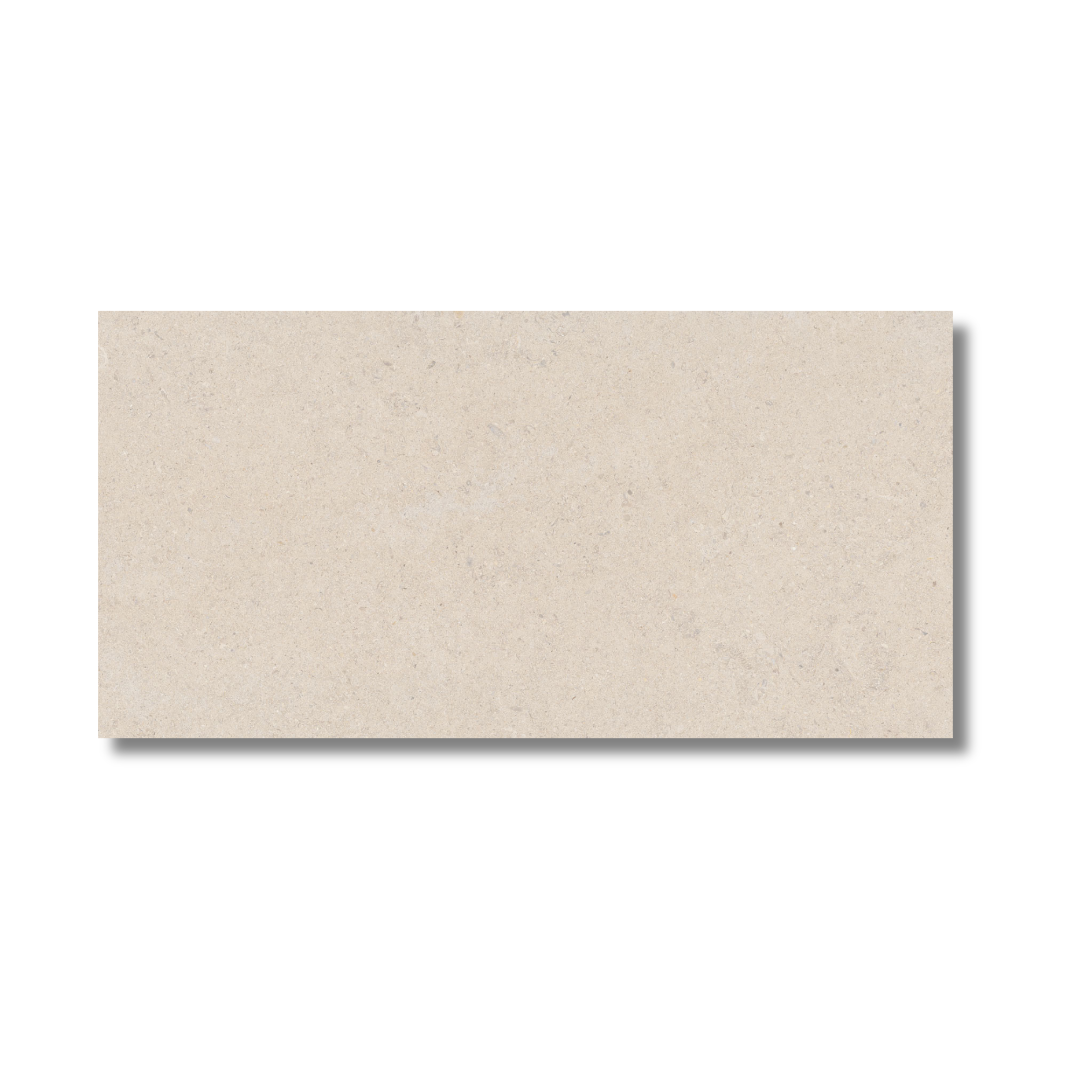 Light beige porcelain stone effect tiles for wall and floor