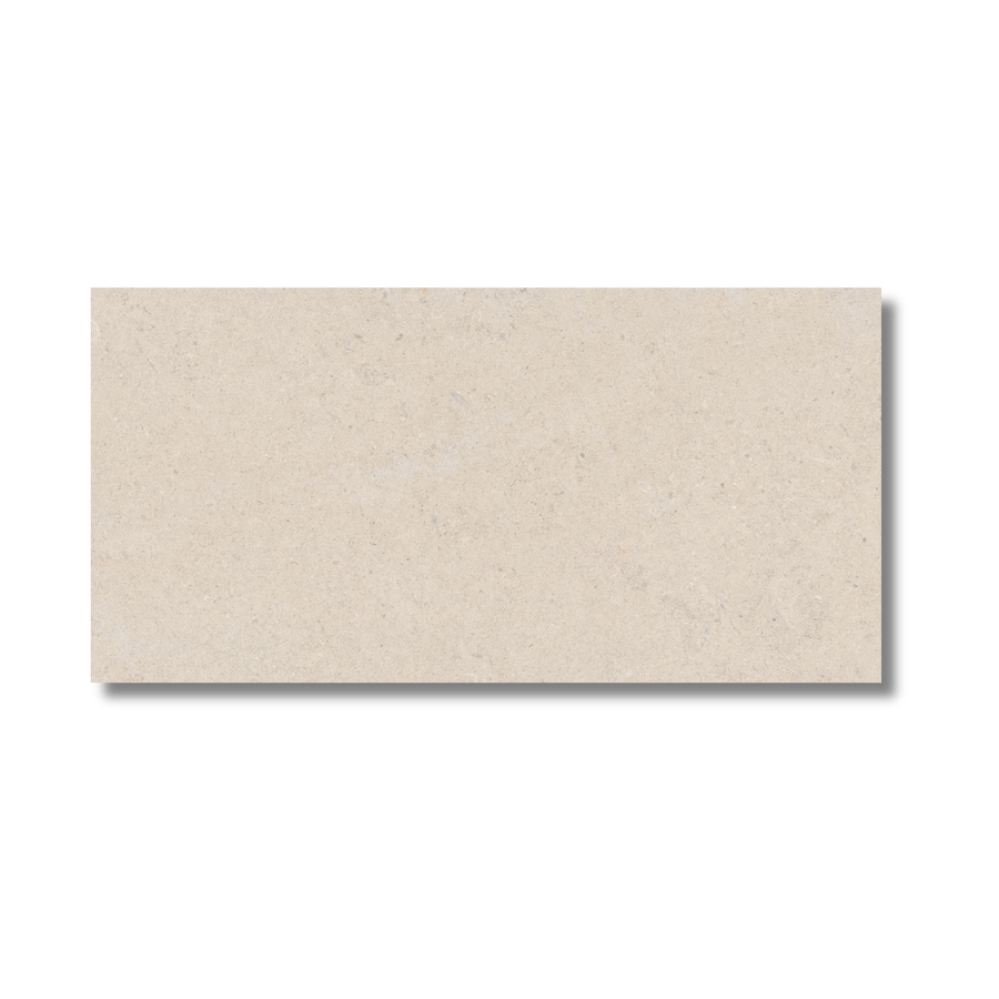 Light beige porcelain stone effect tiles for wall and floor