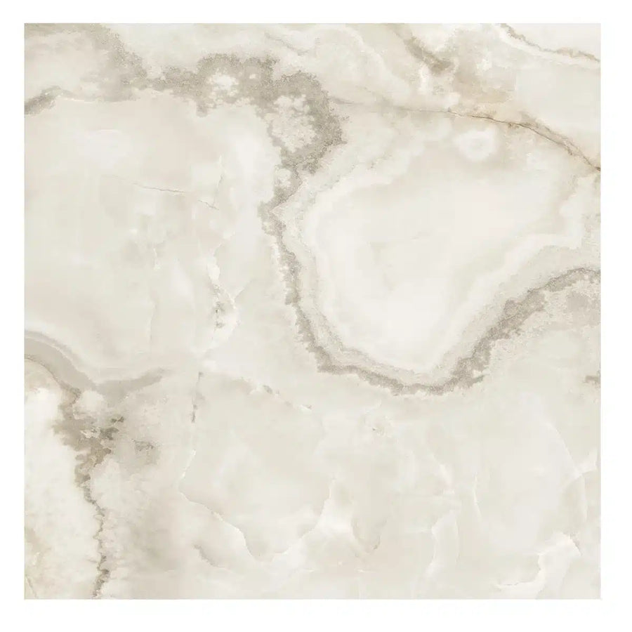 Christy Marfil Sugar Lappato – beige porcelain tile with sugar finish in modern kitchen