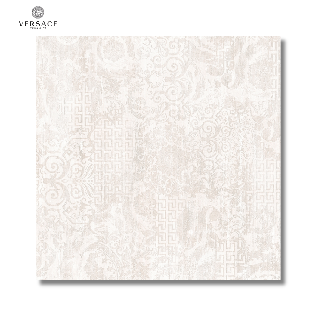 Eterno Ice Patchwork white ceramic wood effect floor tiles