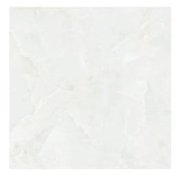 White matt porcelain tile paired with wood accents in living area