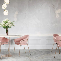 Durable porcelain wall tile in matte grey used on bathroom walls