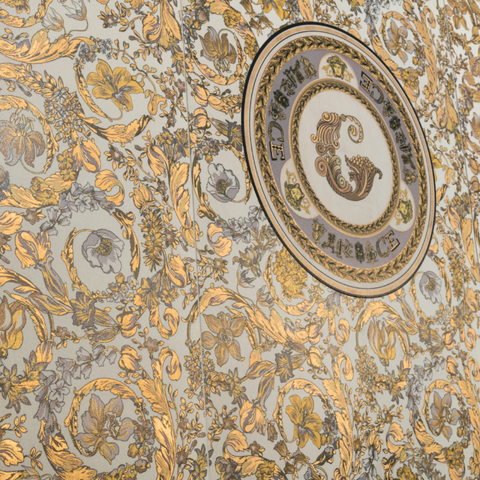 Icons Barocco Garden white gold ceramic decor wall floor tiles