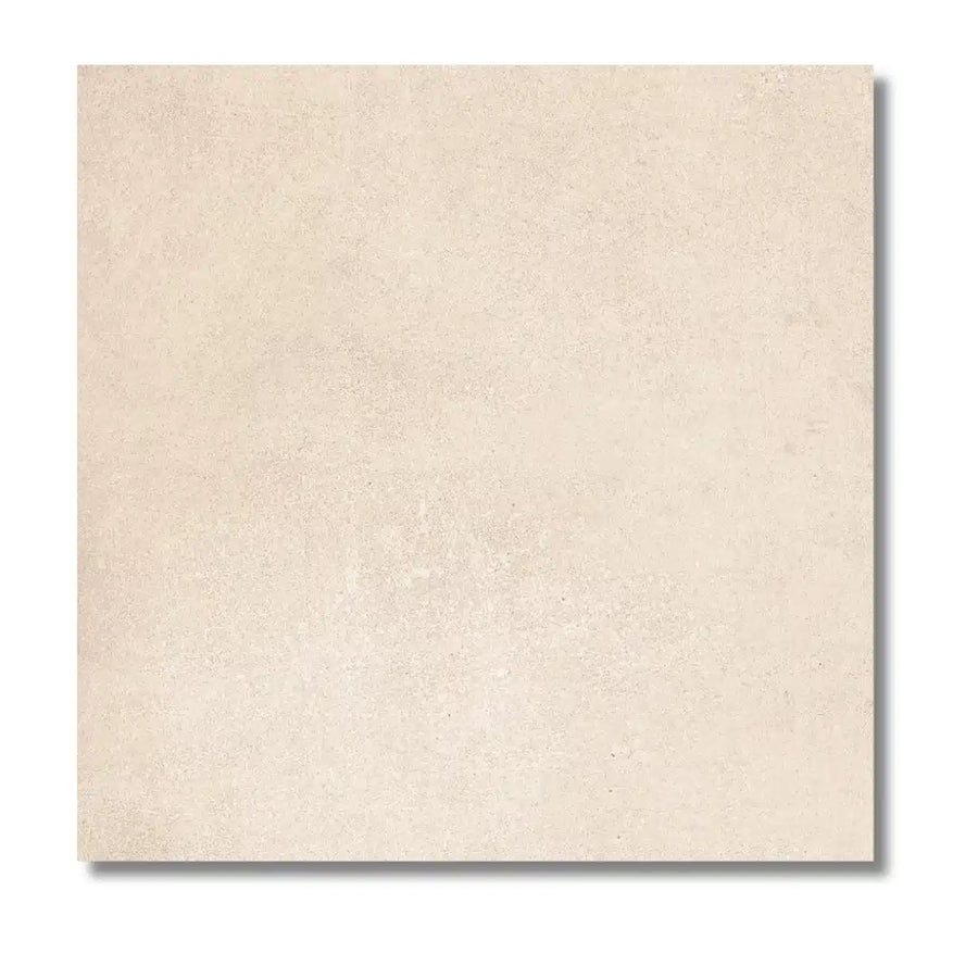 Manhattan Sand matt porcelain floor tile in a minimalist bathroom