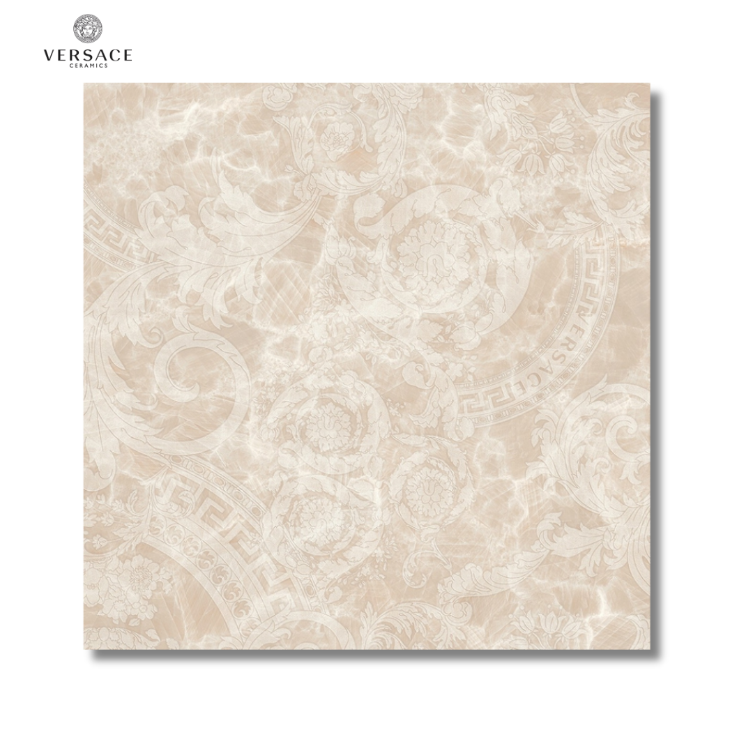 Meteorite Megabarocco Miele beige ceramic marble effect wall floor tiles