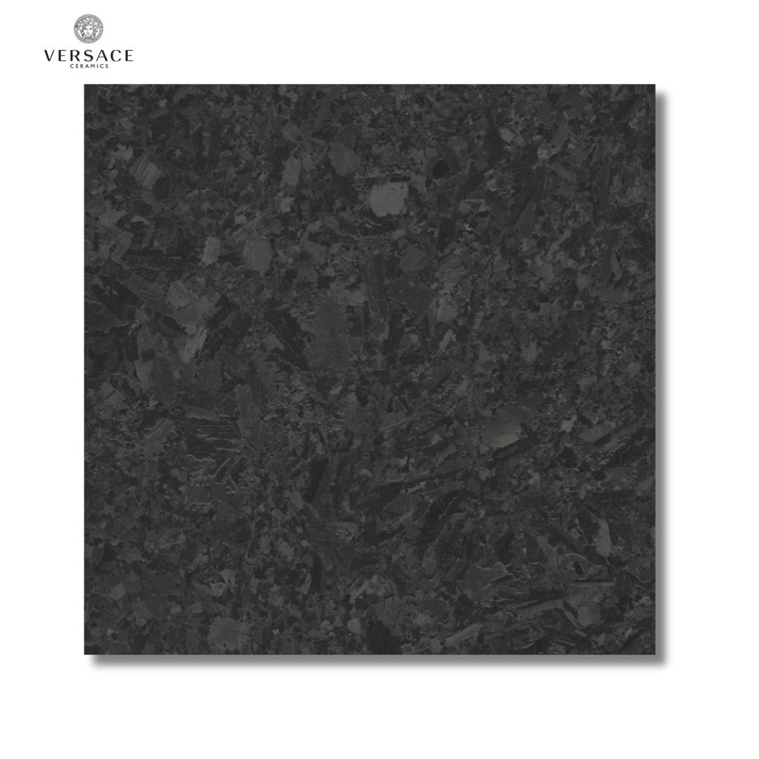 Meteorite Nero black ceramic marble effect wall and floor tiles