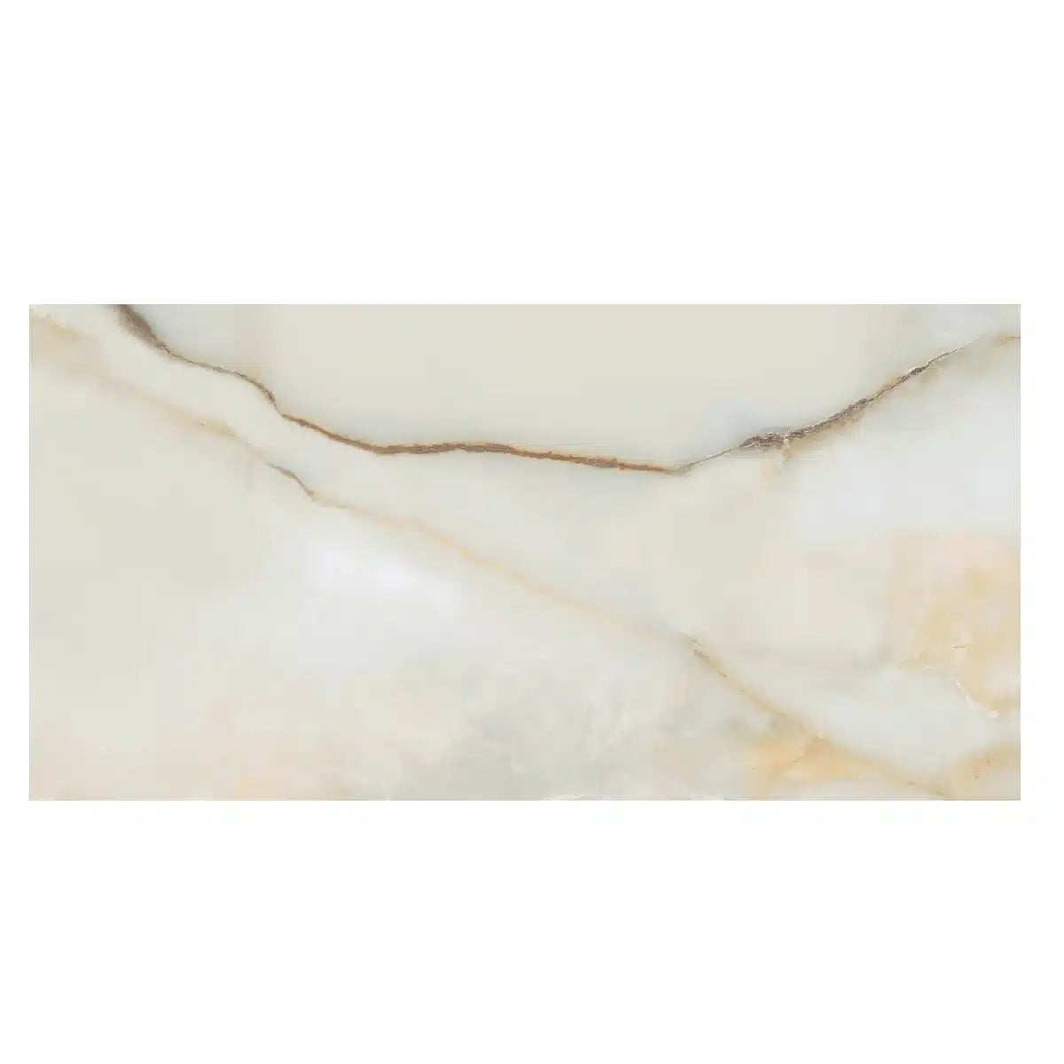 Close-up of high gloss white porcelain floor tile – Onice Nacar Polished